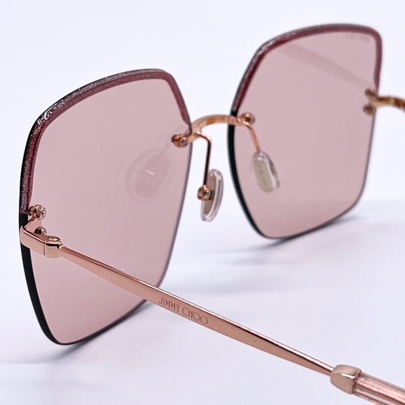 NEW JIMMY CHOO TAVI/S FWMU1 WOMEN’S SUNGLASSES JIMMY CHOO TAVI/S PINK - Picture 6 of 14